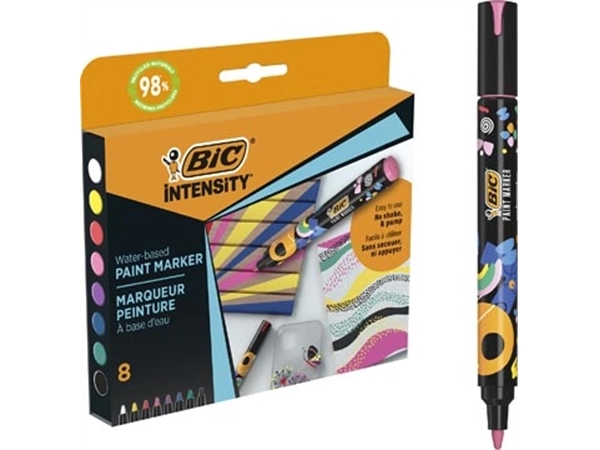 Buy your BIC Intensity paintmarker, levendige kleuren, set van 8 stuks at Supplierz BV