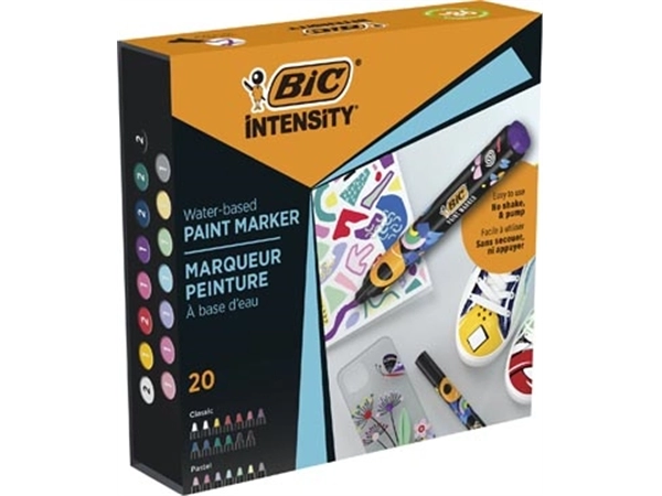 Een BIC Intensity paintmarker, set van 20 stuks koop je bij Supplierz BV