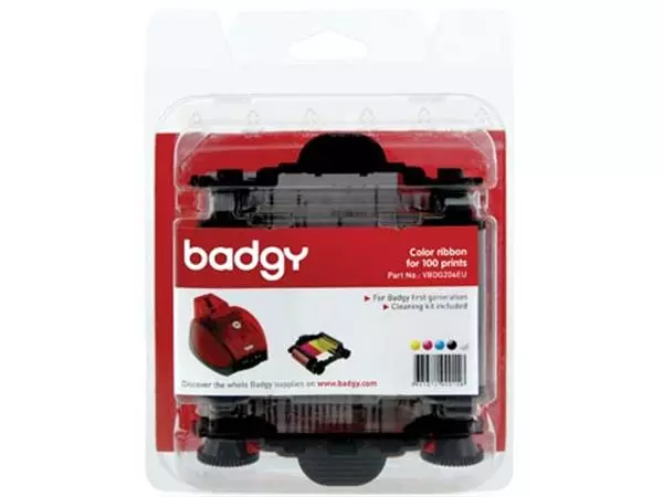 Een Badgy kleurenlint voor Badgy1, 100 afdrukken koop je bij ShopXPress