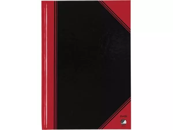 Een Bantex notitieboekje, ft A6, 192 bladzijden, gelijnd, rood en zwart koop je bij ShopXPress