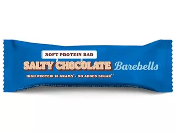 Een Barebells Soft Salty Chocolate, reep van 55 g, pak van 12 stuks koop je bij ShopXPress