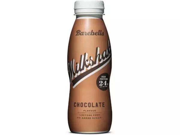 Een Barebells milkshake chocolade, 33 cl, pak van 8 koop je bij ShopXPress