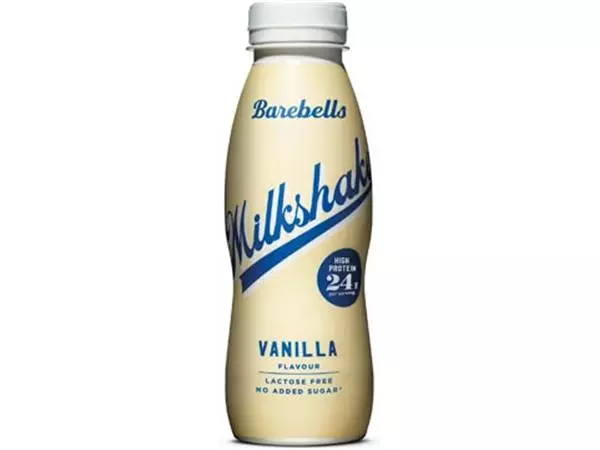 Een Barebells milkshake vanille, 33 cl, pak van 8 koop je bij ShopXPress