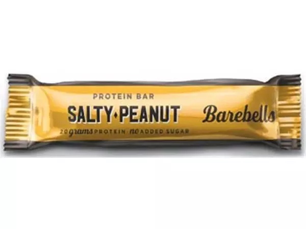 Een Barebells snack Salty Peanut, reep van 55 g, pak van 12 stuks koop je bij ShopXPress