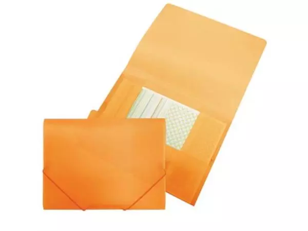 Een Beautone elastomap met kleppen, ft A4, oranje koop je bij ShopXPress