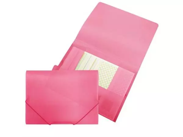 Een Beautone elastomap met kleppen, ft A4, roze koop je bij ShopXPress