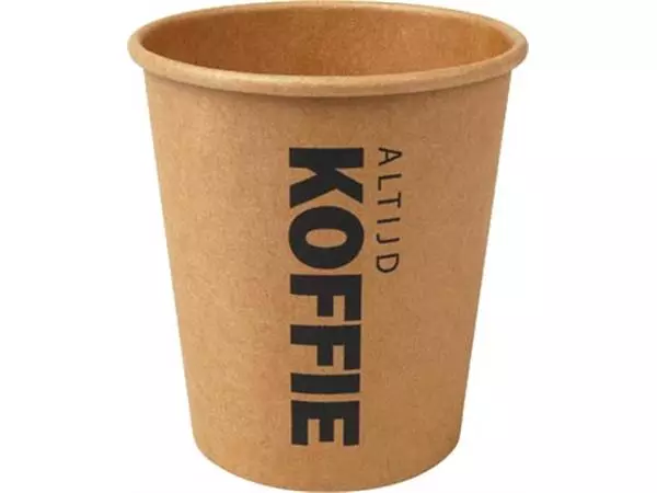 Een Beker uit karton (altijd koffie), 177 ml, diameter 72 mm, pak van 50 stuks koop je bij ShopXPress