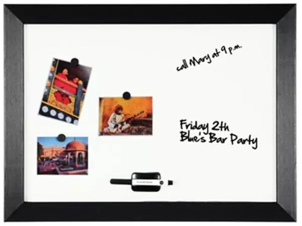 Een Bi-Office Kamashi magnetisch whiteboard met zwart kader koop je bij ShopXPress