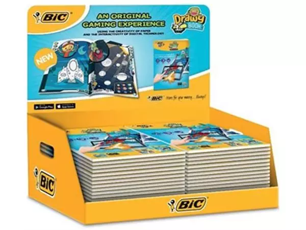 Een Bic Kids kleurboek Drawy Book, display met 20 stuks koop je bij ShopXPress