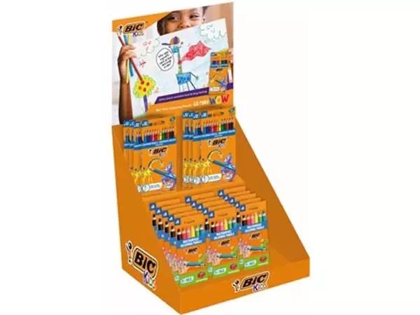 Een Bic Kids kleurpotlood Back To School, assorti, display van 39 etuis koop je bij ShopXPress