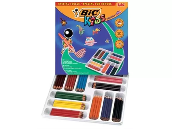 Een Bic Kids kleurpotlood Ecolutions Evolution 144 potloden (classpack) koop je bij ShopXPress