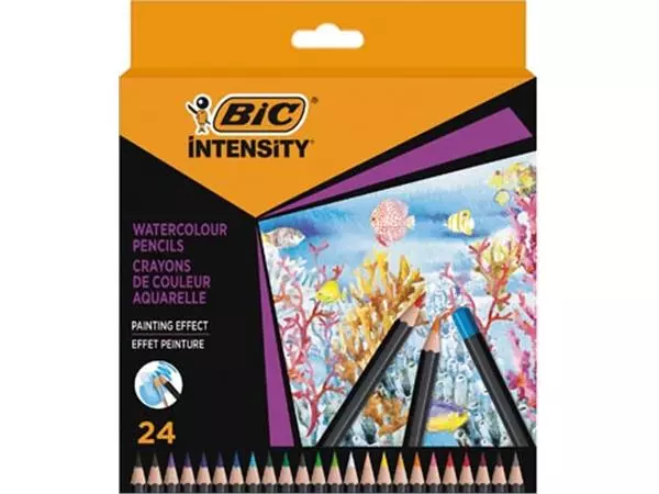 Een Bic aquarelpotlood Intensity, etui van 24 stuks koop je bij ShopXPress