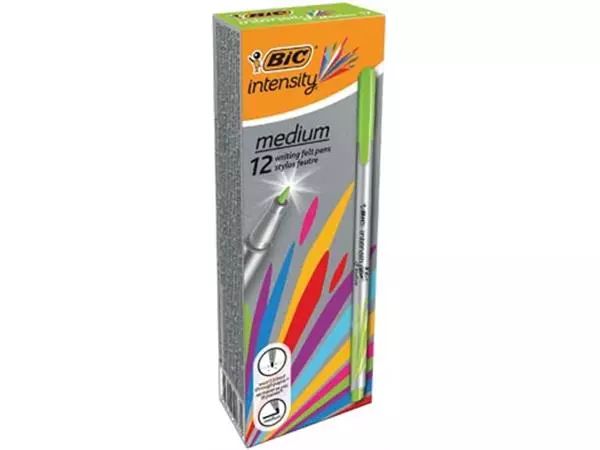 Een Bic fineliner Intensity, medium, lichtgroen koop je bij ShopXPress