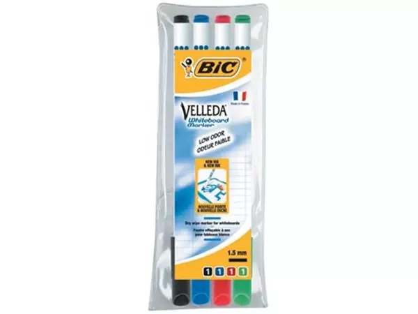 Een Bic whiteboardmarker 1721, etui van 4 stuks koop je bij ShopXPress