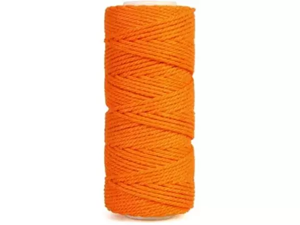 Een Bouhon macramétouw 200 g, ca.130 m, dikte: 2 mm, oranje koop je bij ShopXPress