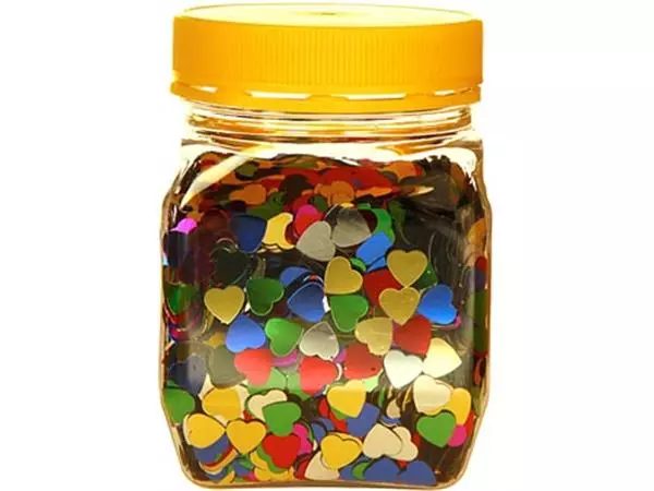 Een Bouhon pot confetti hartjes (160 g) koop je bij ShopXPress