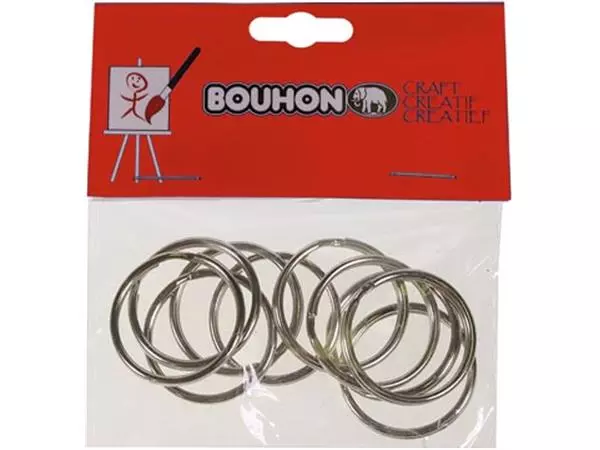 Een Bouhon sleutelring, 25 mm, blister van 10 stuks koop je bij ShopXPress