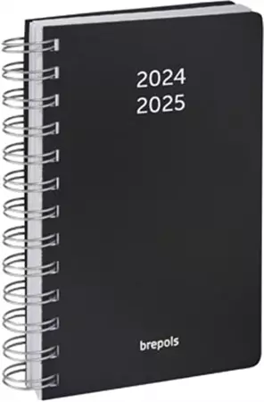 Een Brepols schoolagenda Wire-O, zwart, 2024-2025 koop je bij ShopXPress