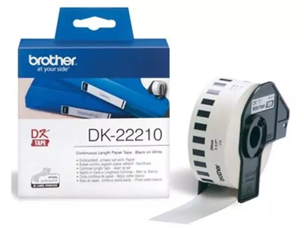 Een Brother doorlopende labelrol voor QL, ft 29 mm x 30,48 m, papier koop je bij ShopXPress