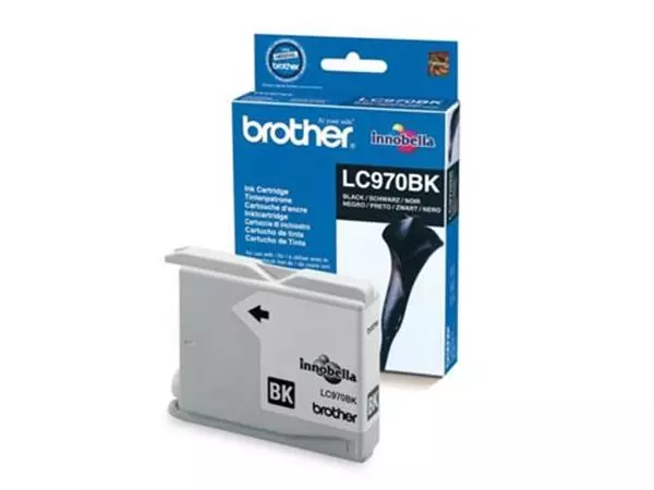 Een Brother inktcartridge, 350 pagina's, OEM LC-970BK, zwart koop je bij ShopXPress