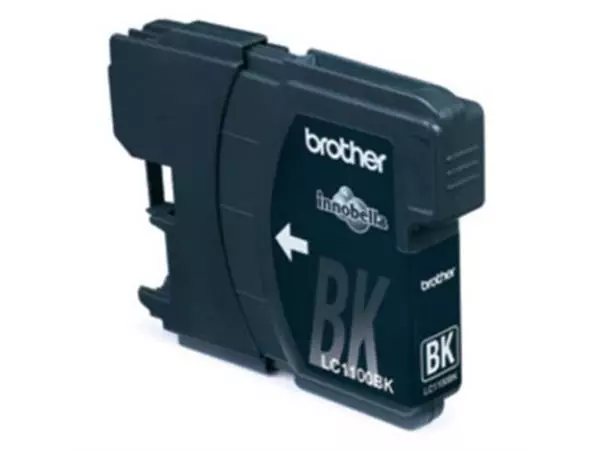 Een Brother inktcartridge, 450 pagina's, OEM LC-1100BK, zwart koop je bij ShopXPress