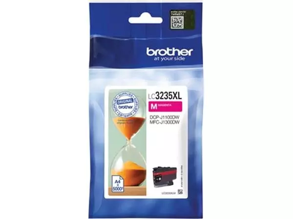 Een Brother inktcartridge, 5.000 pagina's, OEM LC3235XLM, magenta koop je bij ShopXPress