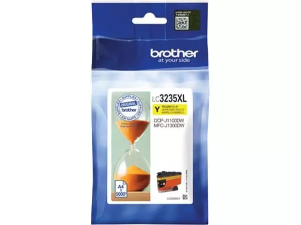 Een Brother inktcartridge, 5.000 pagina's, OEM LC3235XLY, geel koop je bij ShopXPress