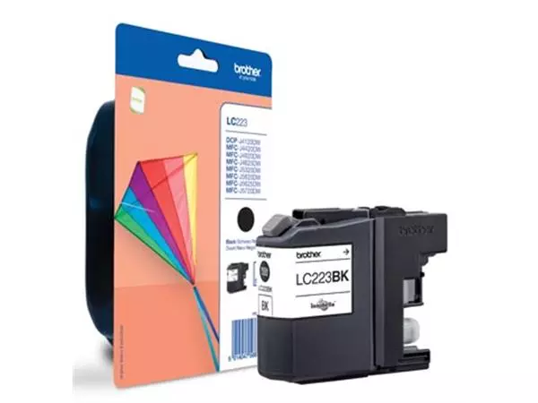 Een Brother inktcartridge, 600 pagina's, OEM LC-223BK, zwart koop je bij ShopXPress