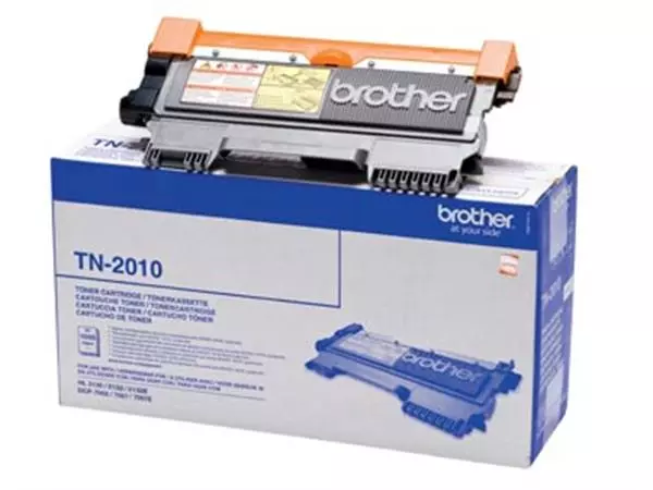 Een Brother toner, 1.000 pagina's, OEM TN-2010, zwart koop je bij ShopXPress