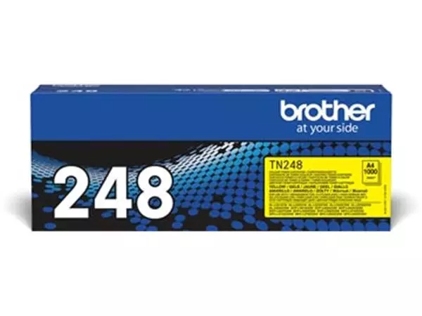 Een Brother toner, 1.000 pagina's, OEM TN-248Y, geel koop je bij ShopXPress