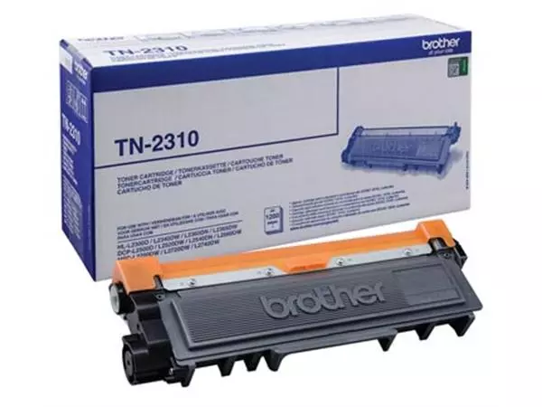 Een Brother toner, 1.200 pagina's, OEM TN-2310, zwart koop je bij ShopXPress