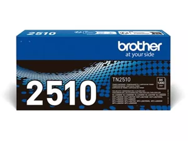 Een Brother toner, 1.200 pagina's, OEM TN-2510, zwart koop je bij ShopXPress