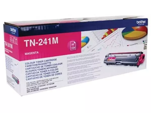 Een Brother toner, 1.400 pagina's, OEM TN-241M, magenta koop je bij ShopXPress