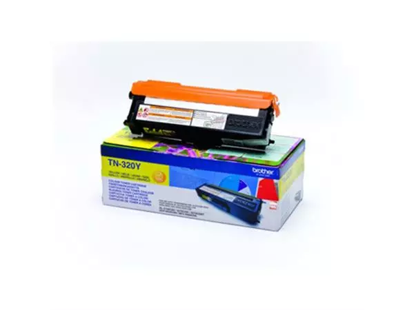 Een Brother toner, 1.500 pagina's, OEM TN-320Y, geel koop je bij ShopXPress