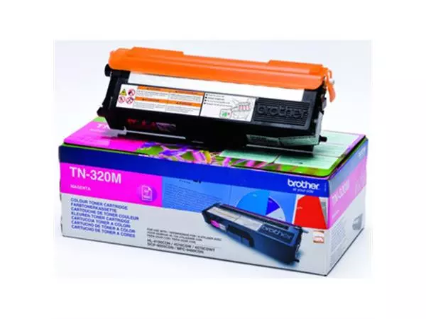 Een Brother toner, 1.500 pagina's, OEM TN320M, magenta koop je bij ShopXPress