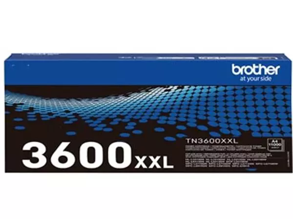 Een Brother toner, 11.000 pagina's, OEM TN-3600XXL, zwart koop je bij ShopXPress