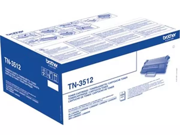 Een Brother toner, 12.000 pagina's, OEM TN-3512, zwart koop je bij ShopXPress