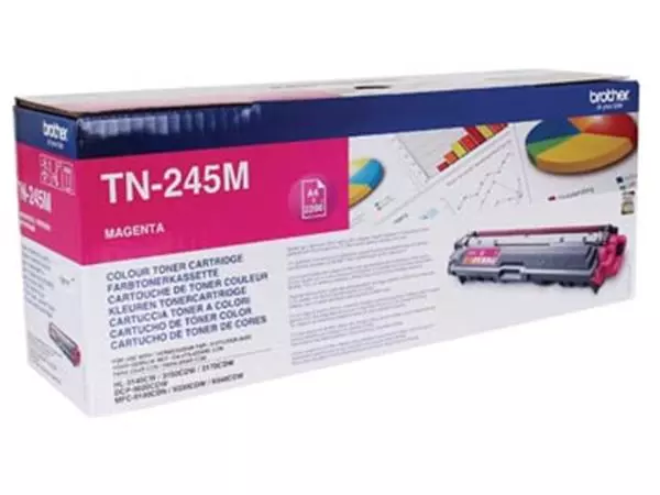 Een Brother toner, 2.200 pagina's, OEM TN-245M, magenta koop je bij ShopXPress