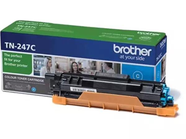 Een Brother toner, 2.300 pagina's, OEM TN-247C, cyaan koop je bij ShopXPress