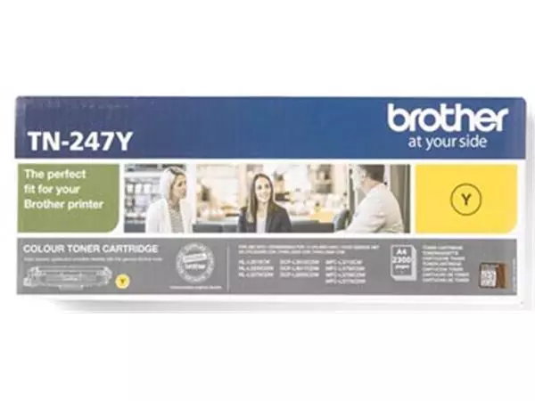 Een Brother toner, 2.300 pagina's, OEM TN-247Y, geel koop je bij ShopXPress