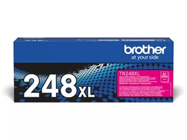 Een Brother toner, 2.300 pagina's, OEM TN-248XLM, magenta koop je bij ShopXPress