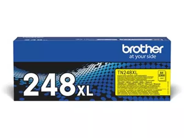 Een Brother toner, 2.300 pagina's, OEM TN-248XLY, geel koop je bij ShopXPress