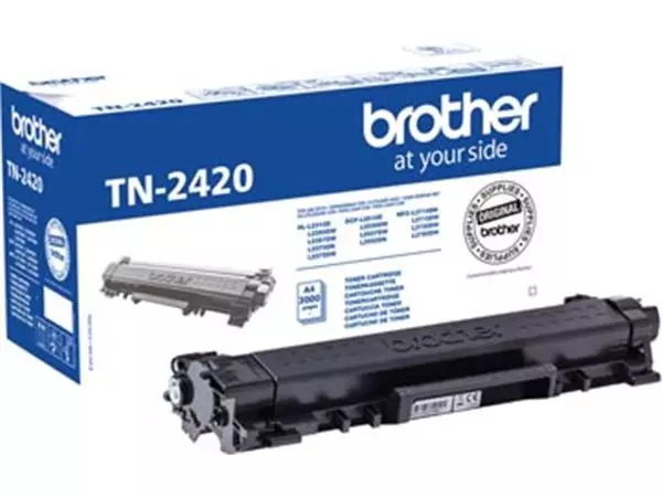 Een Brother toner, 3.000 pagina's, OEM TN-2420, zwart koop je bij ShopXPress