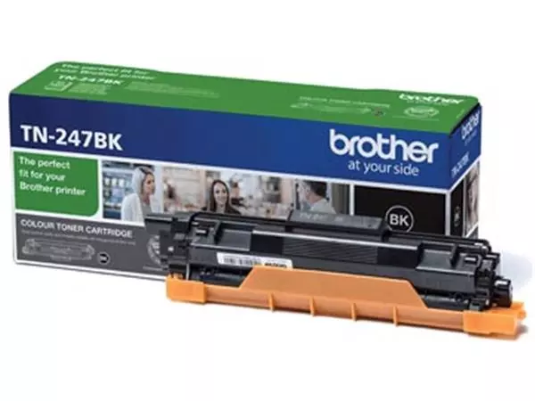 Een Brother toner, 3.000 pagina's, OEM TN-247BK, zwart koop je bij ShopXPress