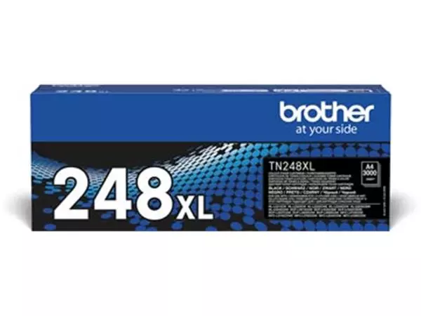 Een Brother toner, 3.000 pagina's, OEM TN-248XLBK, zwart koop je bij ShopXPress