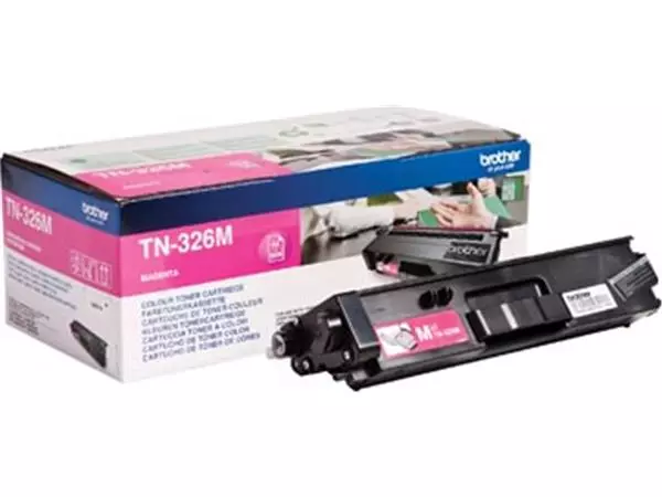 Een Brother toner, 3.500 pagina's, OEM TN-326M, magenta koop je bij ShopXPress