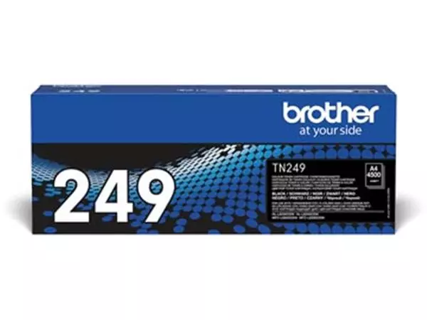 Een Brother toner, 4.000 pagina's, OEM TN-249BK, zwart koop je bij ShopXPress