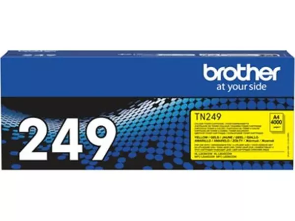 Een Brother toner, 4.000 pagina's, OEM TN-249Y, geel koop je bij ShopXPress