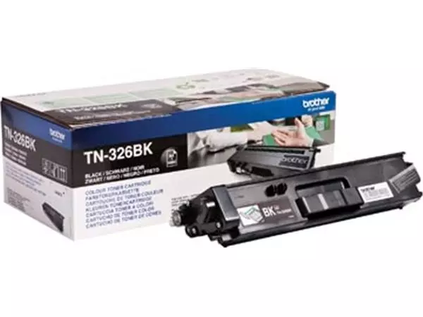 Een Brother toner, 4.000 pagina's, OEM TN-326BK, zwart koop je bij ShopXPress