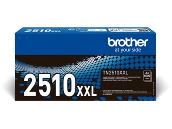 Een Brother toner, 5.000 pagina's, OEM TN-2510XXL, zwart koop je bij ShopXPress